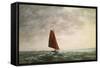 Passing Squall on the Medway-Vic Trevett-Framed Stretched Canvas