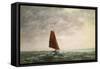 Passing Squall on the Medway-Vic Trevett-Framed Stretched Canvas