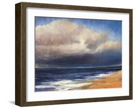 Passing Storm by the Beach-Tim O'toole-Framed Giclee Print