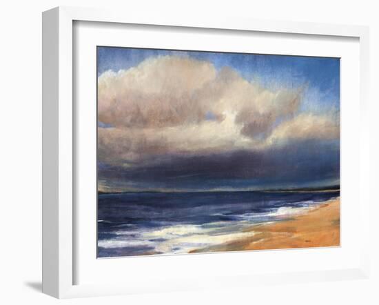 Passing Storm by the Beach-Tim O'toole-Framed Giclee Print