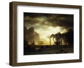 Passing Storm in Yosemite, 1865-Albert Bierstadt-Framed Giclee Print