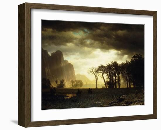 Passing Storm in Yosemite, 1865-Albert Bierstadt-Framed Giclee Print