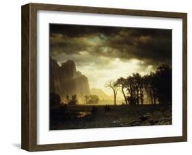 Passing Storm in Yosemite, 1865-Albert Bierstadt-Framed Giclee Print