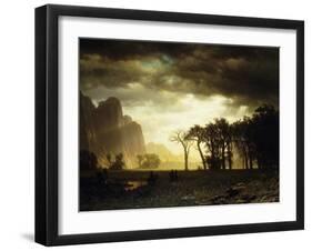 Passing Storm in Yosemite, 1865-Albert Bierstadt-Framed Giclee Print