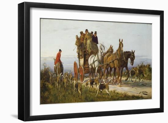 Passing the Hunt-George Wright-Framed Giclee Print