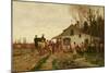 Passing the Outpost, 1881 (Oil on Canvas)-Alfred Wordsworth Thompson-Mounted Giclee Print