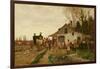 Passing the Outpost, 1881 (Oil on Canvas)-Alfred Wordsworth Thompson-Framed Giclee Print