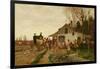 Passing the Outpost, 1881 (Oil on Canvas)-Alfred Wordsworth Thompson-Framed Giclee Print