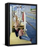 Passing the Scoreboard, Henley-Timothy Easton-Framed Stretched Canvas