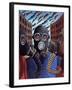 Passing the time of day  2012  (tinted gesso on wood)-PJ Crook-Framed Giclee Print