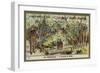 Passing Through a Forest, Mexico-null-Framed Giclee Print