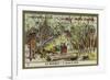 Passing Through a Forest, Mexico-null-Framed Giclee Print