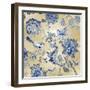 Passing Thru - Golden Indigo I-Reneé Campbell-Framed Art Print