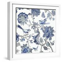 Passing Thru - Indigo I-Reneé Campbell-Framed Art Print