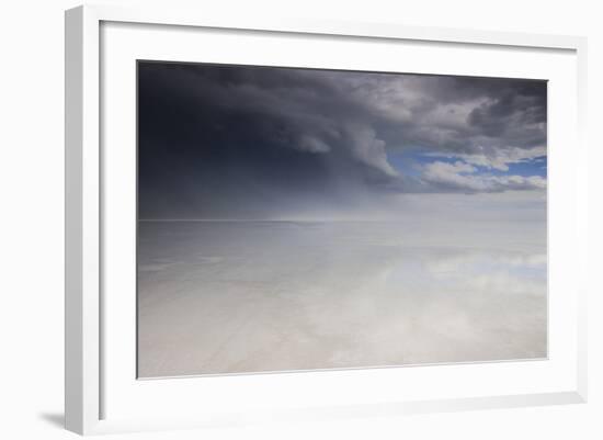 Passing Thunderstorm over Bonneville Salt Flats, Utah-Judith Zimmerman-Framed Photographic Print