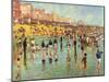 Passing Time on Brighton Beach-Robert Tyndall-Mounted Giclee Print