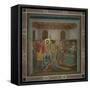 Passion, Christ before Caiphas-Giotto di Bondone-Framed Stretched Canvas