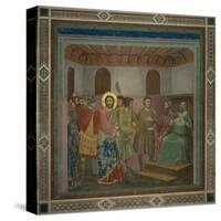 Passion, Christ before Caiphas-Giotto di Bondone-Stretched Canvas