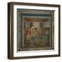 Passion, Christ before Caiphas-Giotto di Bondone-Framed Art Print