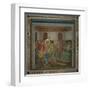 Passion, Christ before Caiphas-Giotto di Bondone-Framed Art Print