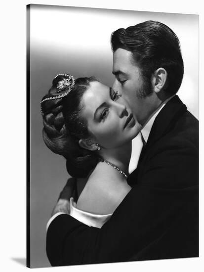 Passion Fatale THE GREAT SINNER by RobertSiodmack with Ava Gardner and Gregory Peck, 1949 (b/w phot-null-Stretched Canvas