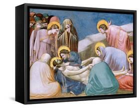 Passion, Mourning over Dead Christ-Giotto di Bondone-Framed Stretched Canvas