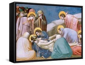 Passion, Mourning over Dead Christ-Giotto di Bondone-Framed Stretched Canvas
