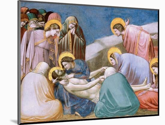 Passion, Mourning over Dead Christ-Giotto di Bondone-Mounted Art Print