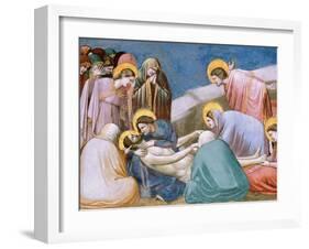 Passion, Mourning over Dead Christ-Giotto di Bondone-Framed Art Print