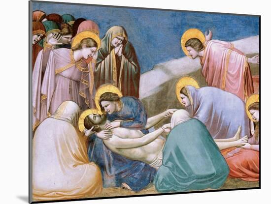 Passion, Mourning over Dead Christ-Giotto di Bondone-Mounted Art Print