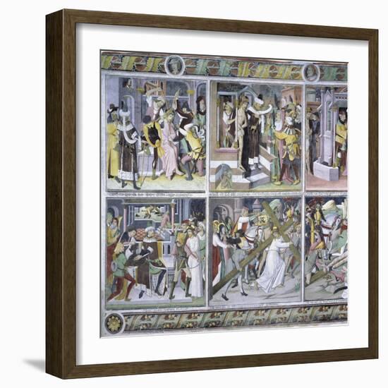 Passion of Christ, 1492-Giovanni Canavesio-Framed Giclee Print