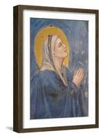 Passion, The Ascension, Detail of Virgin Mary-Giotto di Bondone-Framed Art Print