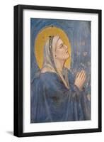 Passion, The Ascension, Detail of Virgin Mary-Giotto di Bondone-Framed Art Print