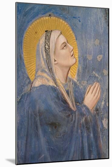 Passion, The Ascension, Detail of Virgin Mary-Giotto di Bondone-Mounted Art Print