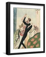 Passionate Couple at Bal-null-Framed Art Print