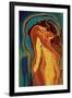 Passionate Kiss 2-Rabi Khan-Framed Art Print