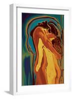 Passionate Kiss 2-Rabi Khan-Framed Art Print