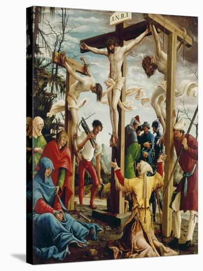 Passions/Sebastians-Altar in St.Florian the Crucifixion of Christ-Albrecht Altdorfer-Stretched Canvas