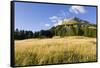 Passo Di Costalunga and Catinaccio Mountains-Guido Cozzi-Framed Stretched Canvas