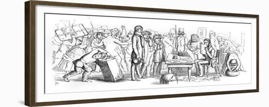 Passport Control, Venice-Richard Doyle-Framed Premium Giclee Print