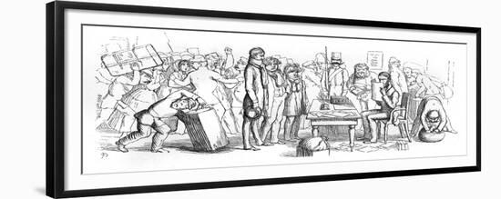 Passport Control, Venice-Richard Doyle-Framed Premium Giclee Print