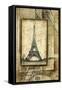 Passport to Eiffel-Ethan Harper-Framed Stretched Canvas