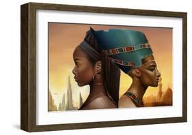 Past and Future Queens-Salaam Muhammad-Framed Premium Giclee Print