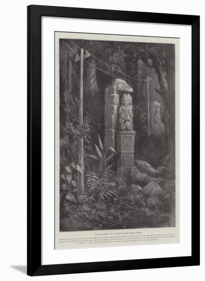 Past and Present, in a Nicaraguan Forest, Central America-Paul Frenzeny-Framed Giclee Print