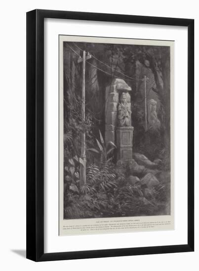 Past and Present, in a Nicaraguan Forest, Central America-Paul Frenzeny-Framed Giclee Print