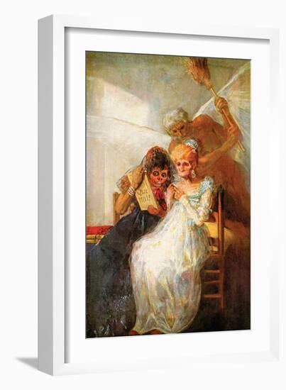 Past and Present, Then and Now-Francisco de Goya-Framed Art Print