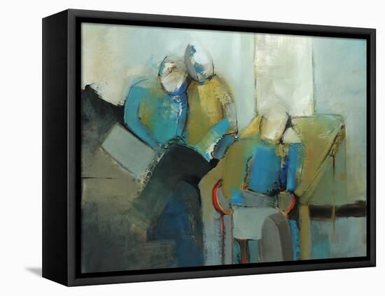 Past and Present-Kari Taylor-Framed Stretched Canvas