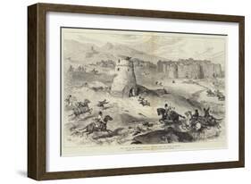 Past Days on the Persian Border, a Turkoman Raid, the Tower of Refuge-William 'Crimea' Simpson-Framed Giclee Print