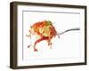 Pasta and Squirted Tomato Sauce on a Fork-Kröger & Gross-Framed Photographic Print