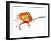 Pasta and Squirted Tomato Sauce on a Fork-Kröger & Gross-Framed Photographic Print